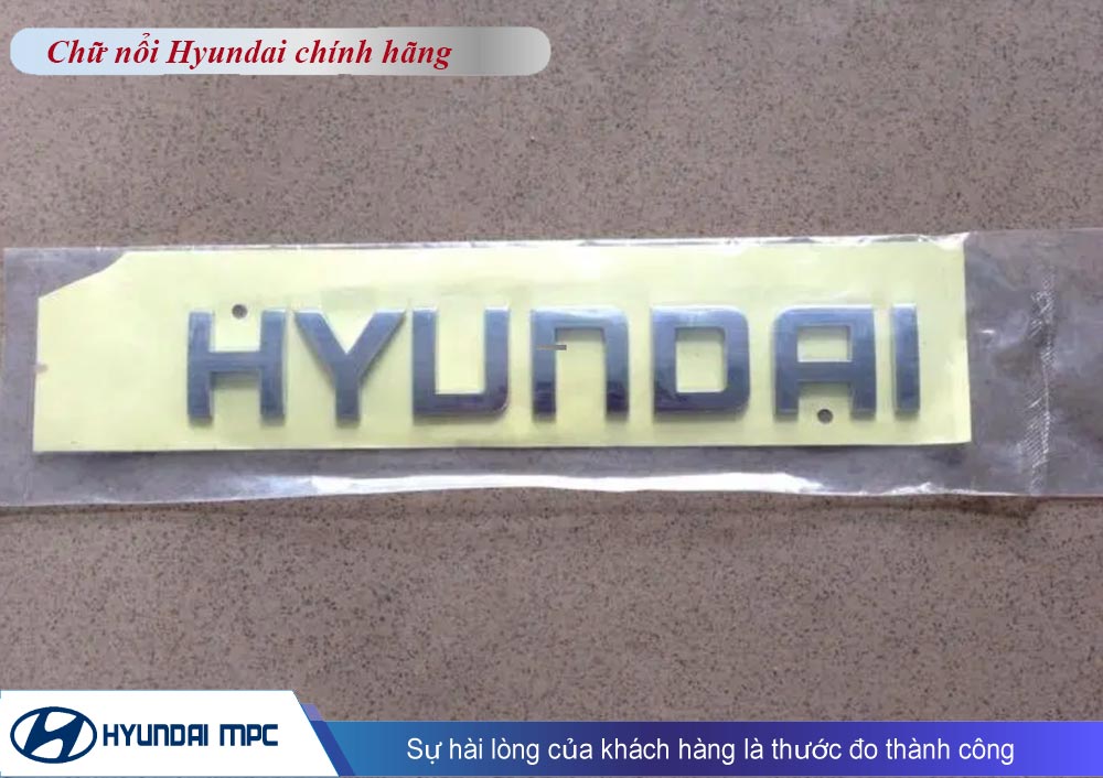 Chữ nổi Hyundai nhập khẩu